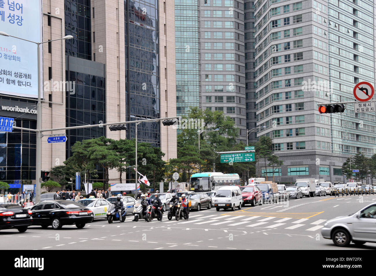 street scene, Seoul, South Korea Stock Photo