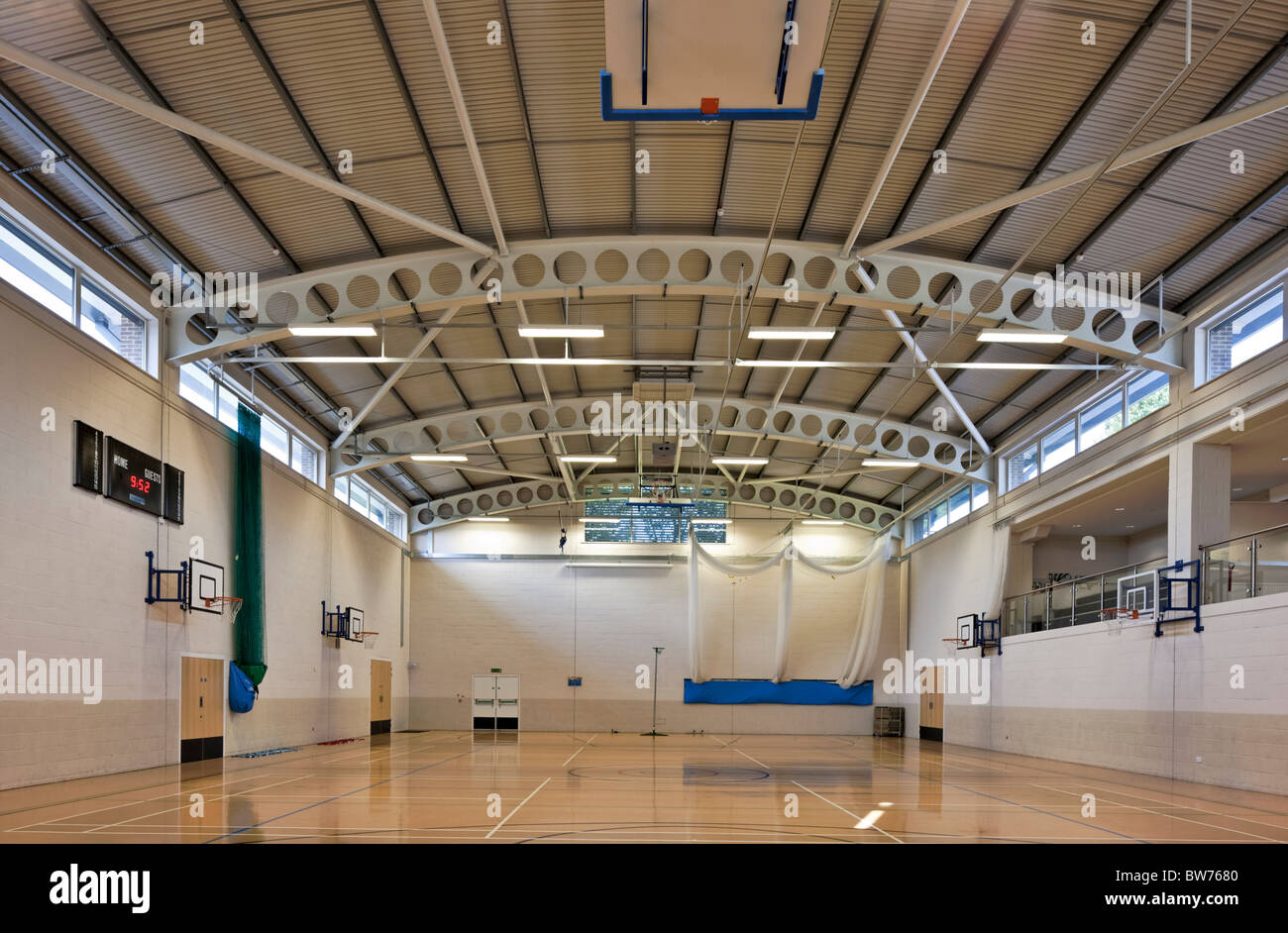 Ibstock Place School sports hall. Stock Photo