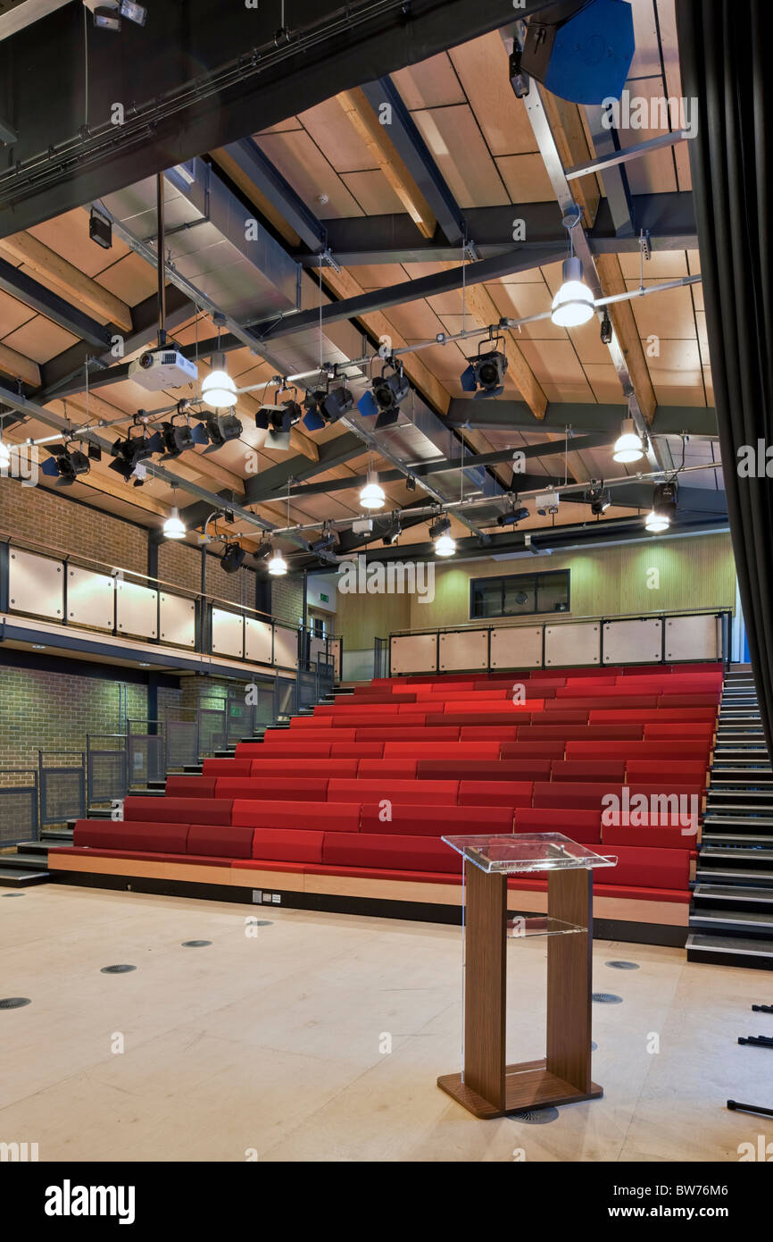 The Mall School performing arts hall. Stock Photo