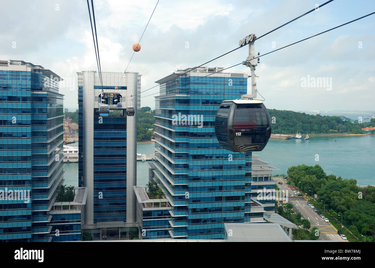 Singapore cable car Stock Photo Alamy