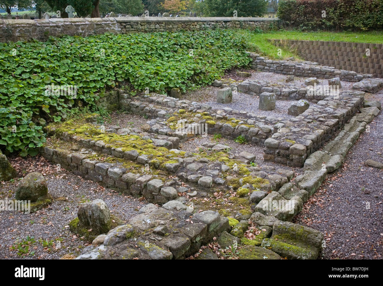 Roman Granaries, Ribchester, Lancashire, England Stock Photo