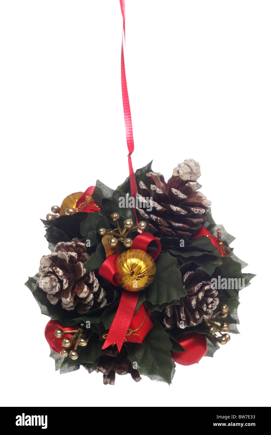 Festive christmas decoration studio cutout Stock Photo
