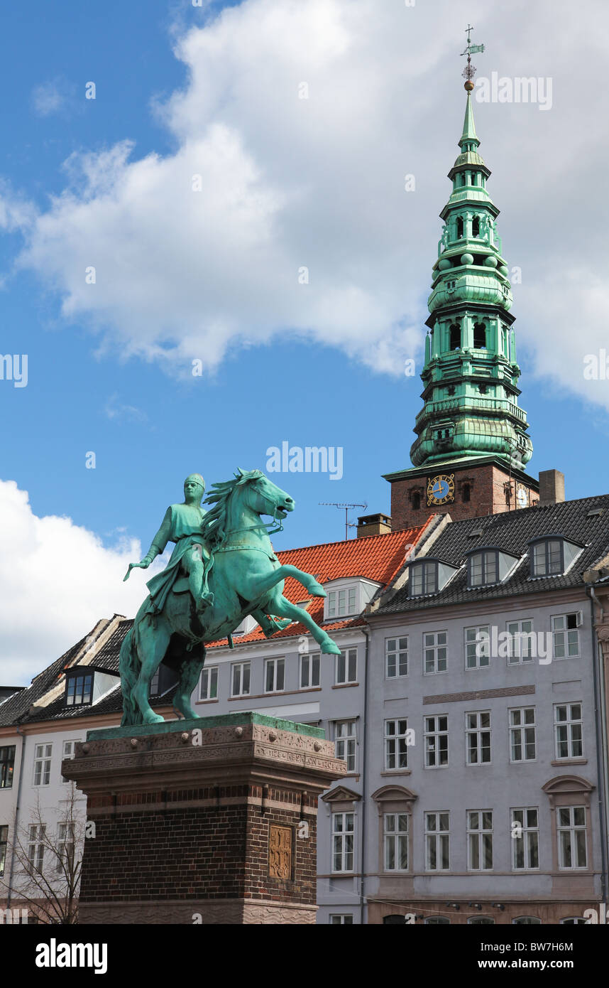 Equestrian statue of Danish national hero Absalon, founder