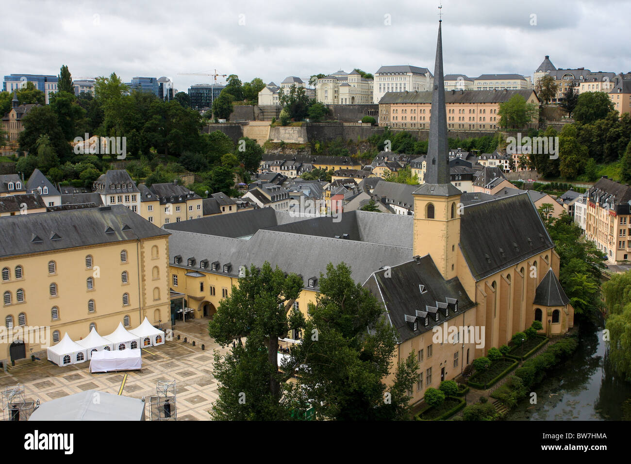 View on old Luxembourg city Stock Photo