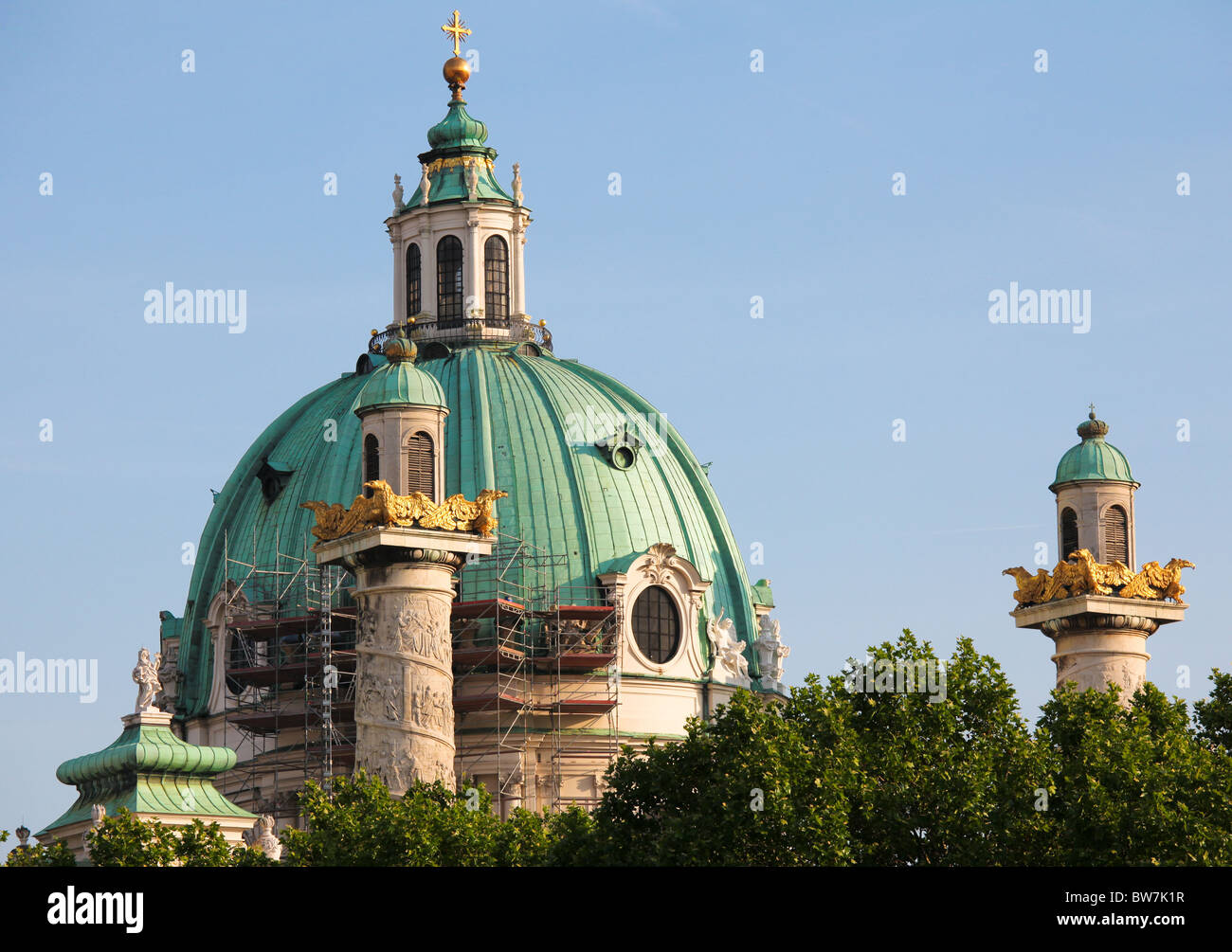 Karlskirche in Vienna, one of the most famous buildings in the Austrian
