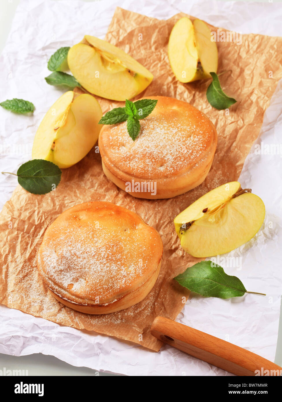 Two Australian apple pies Stock Photo Alamy