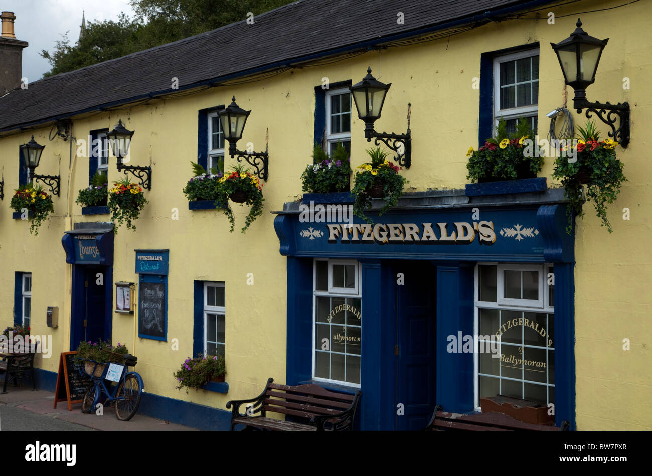 Fitzgerald's Bar in Avoca Village, A.K.A. Ballykissangel, County Wicklow, Ireland Stock Photo