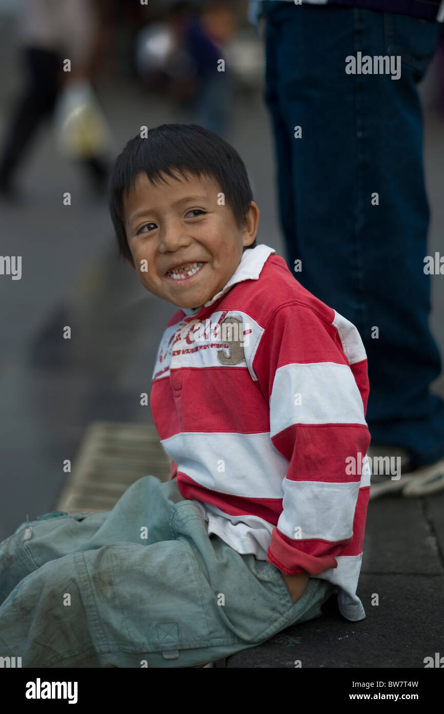 Boy, Quito, Ecuador Stock Photo