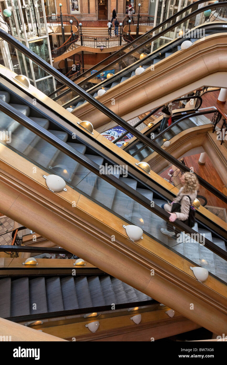 Princes Square, an art nouveau style shopping Mall in Glasgow Stock Photo