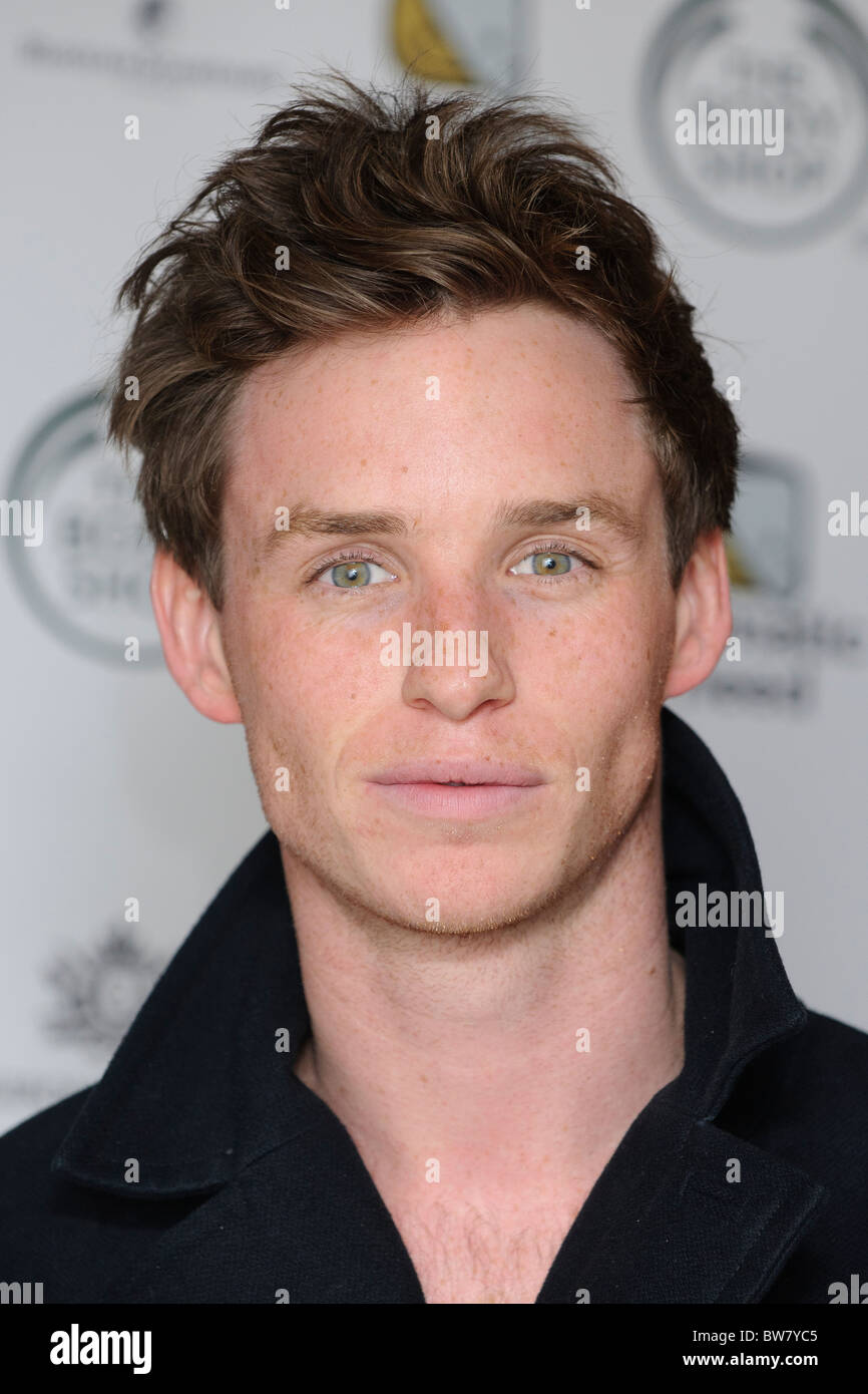 Eddie Redmayne attends The Children's Monologues at the Old Vic Theatre, London, 14th November 2010. Stock Photo