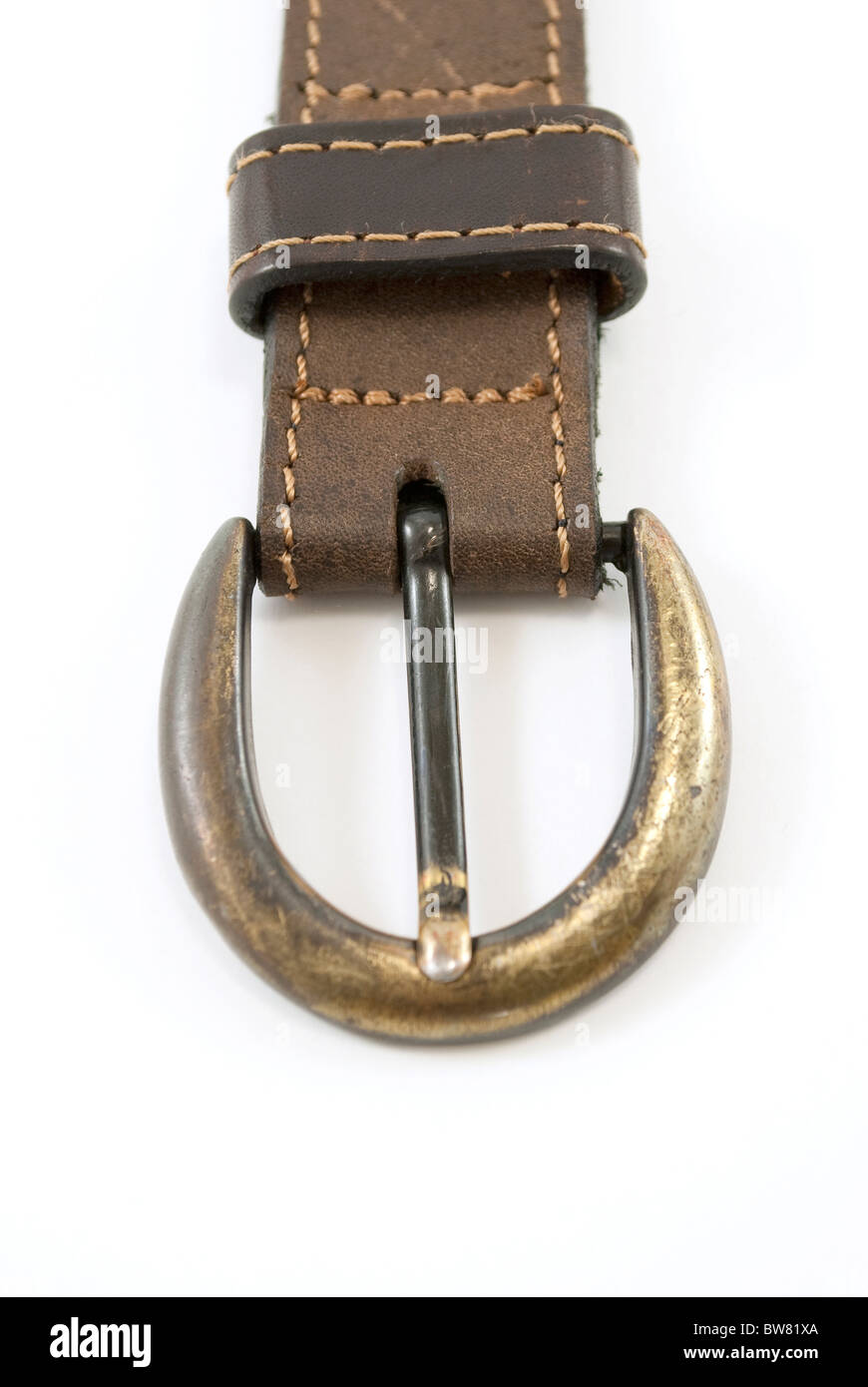 leather belt buckle Stock Photo Alamy