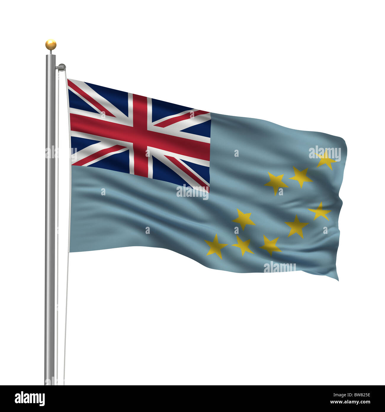 Flag of Tuvalu Stock Photo Alamy