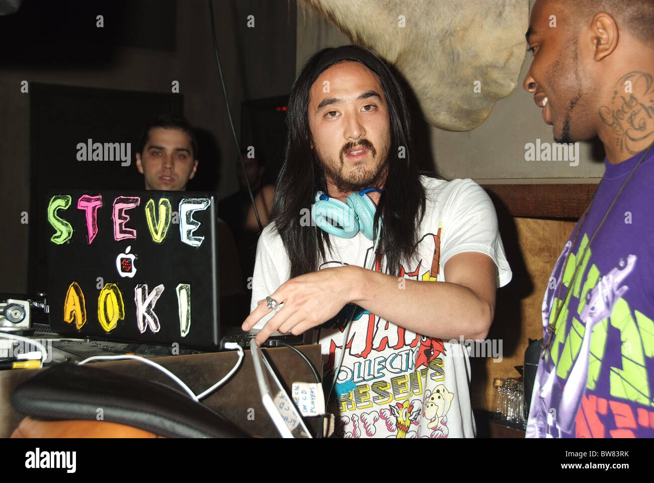 CAIN Night Club Party with DJ Steve Aoki Stock Photo
