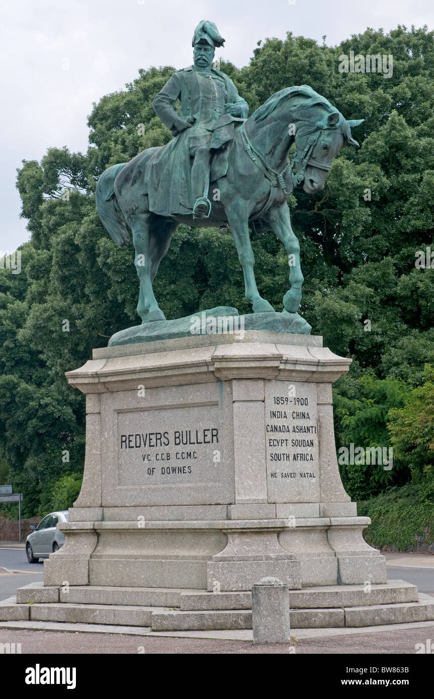 Statue of Redvers Buller in Exeter, Devon Stock Photo Alamy