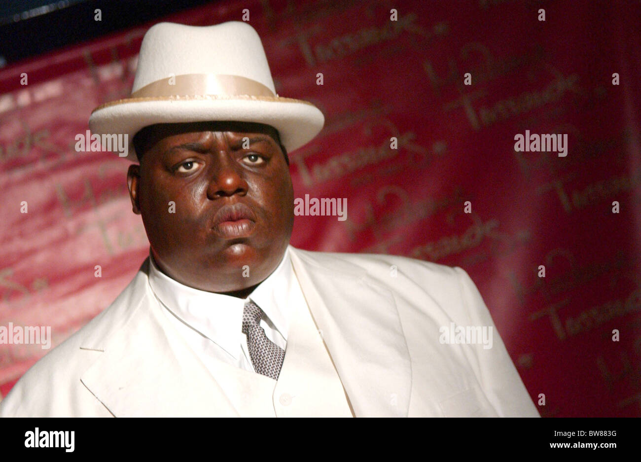 Biggie Smalls Wax Figure Unveiling Stock Photo Alamy