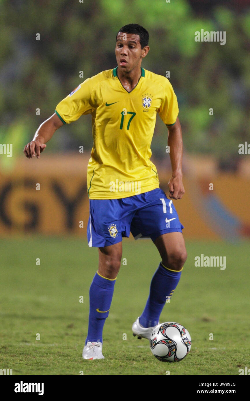 Souza of Brazil in action during the FIFA U-20 World Cup final against Ghana October 16, 2009 Stock Photo