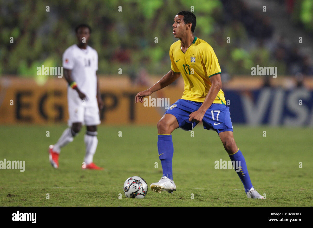 Souza of Brazil in action during the FIFA U-20 World Cup final against Ghana October 16, 2009 Stock Photo