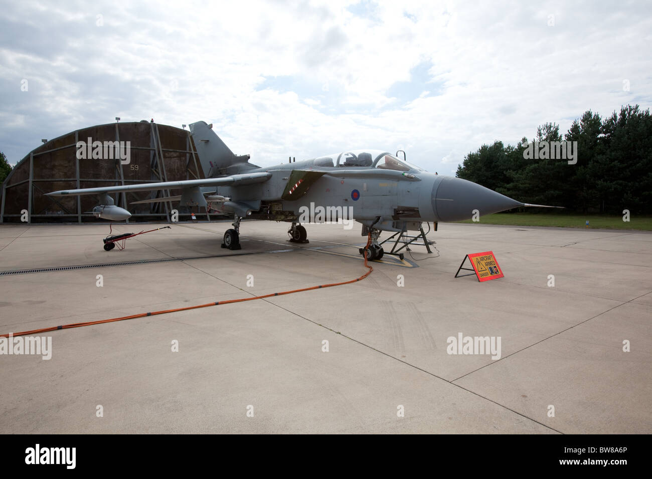 Tornado GR4 Military fighter jet aircraft ,RAF Marham ,Norfolk, England, United Kingdom. Stock Photo