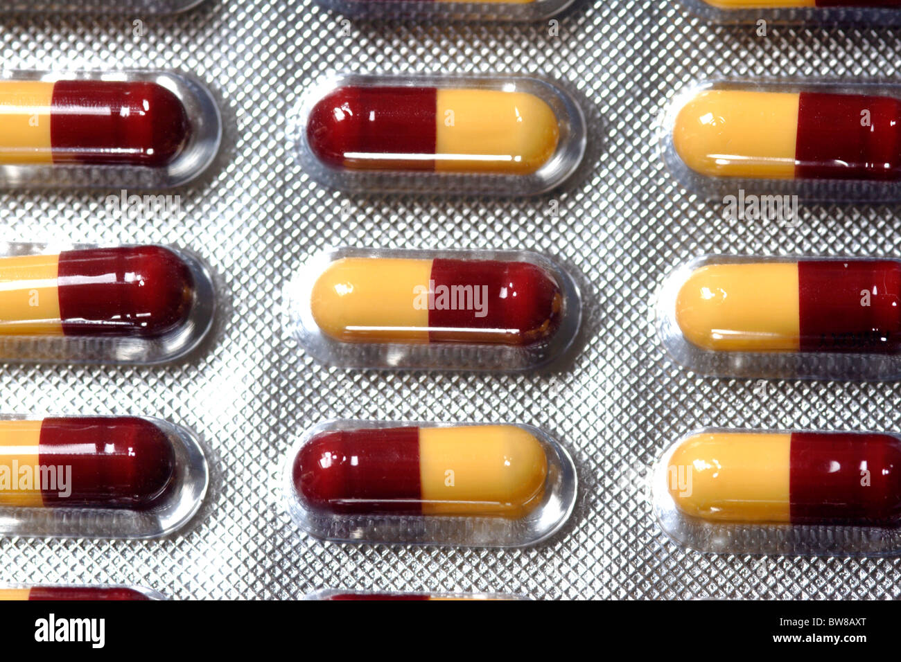 Antibiotic tablets in packaging Stock Photo - Alamy