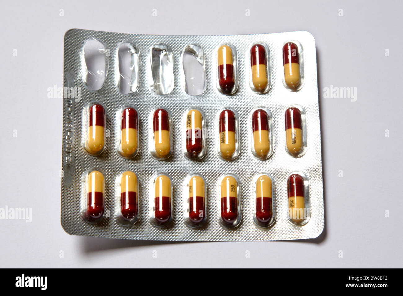 Antibiotic tablets in packaging Stock Photo Alamy
