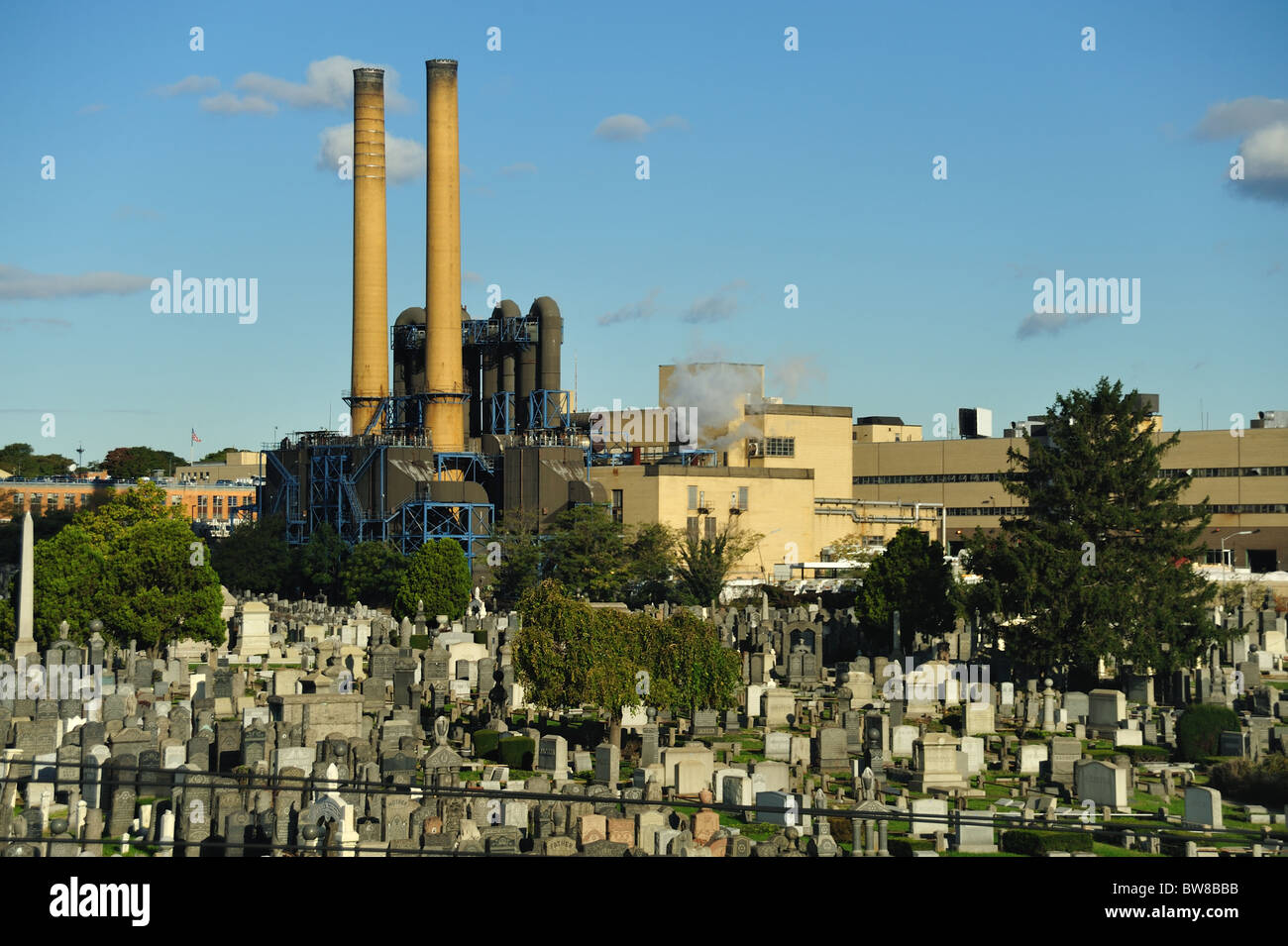 Mount Zion Cemetery Maspeth Queens New York City Stock Photo