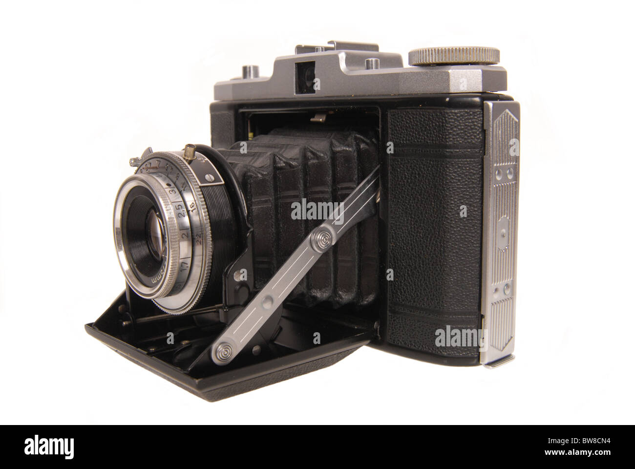 old photo camera isolated on white background Stock Photo - Alamy