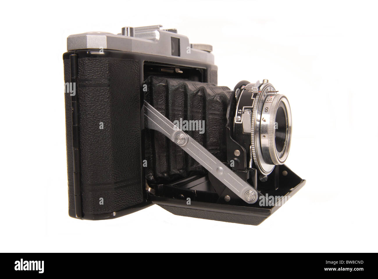 old photo camera isolated on white background Stock Photo - Alamy