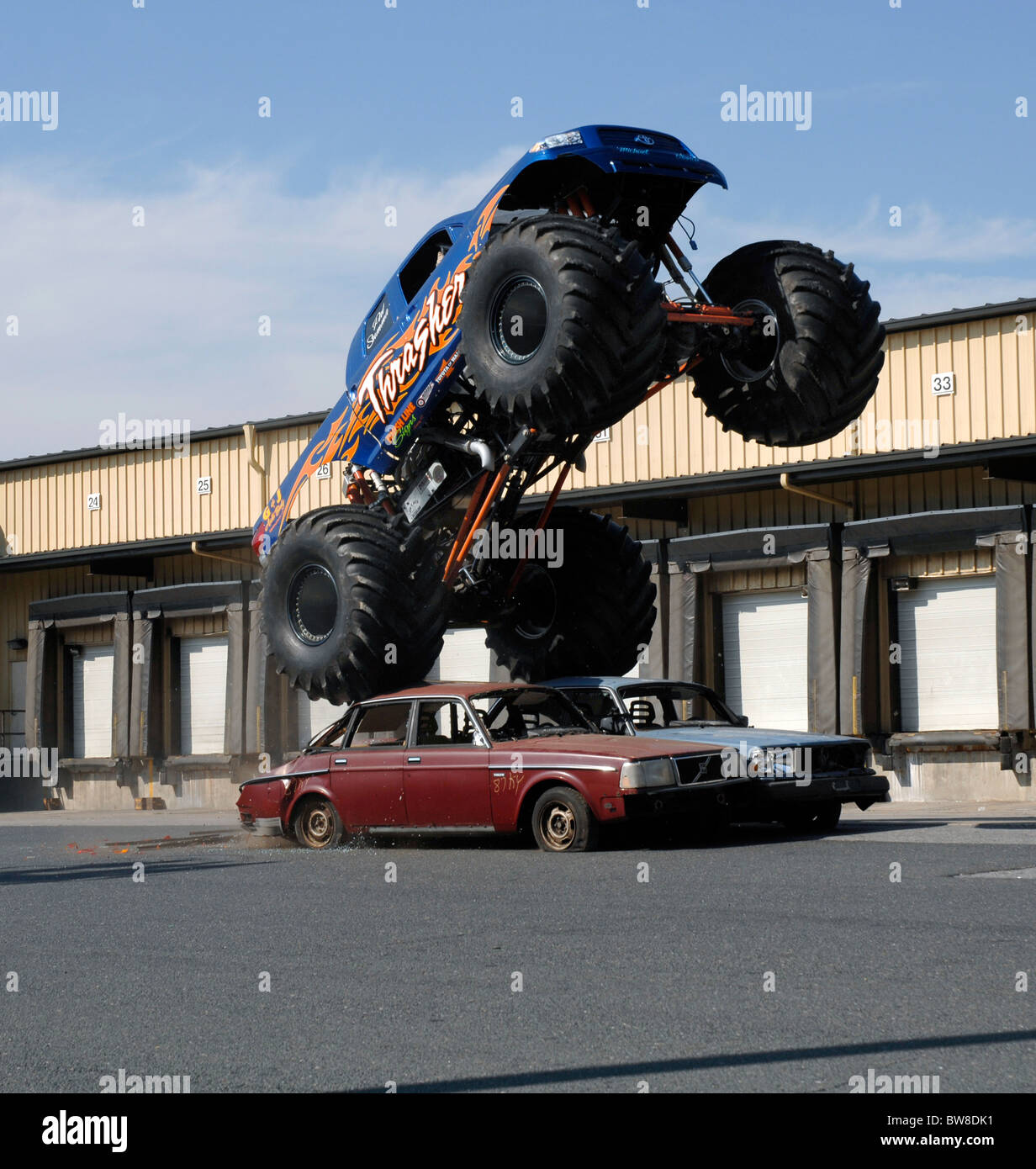 Thrasher Monster Truck at fund raiser for Komen Race for the Cure. 9/08  Stock Photo - Alamy