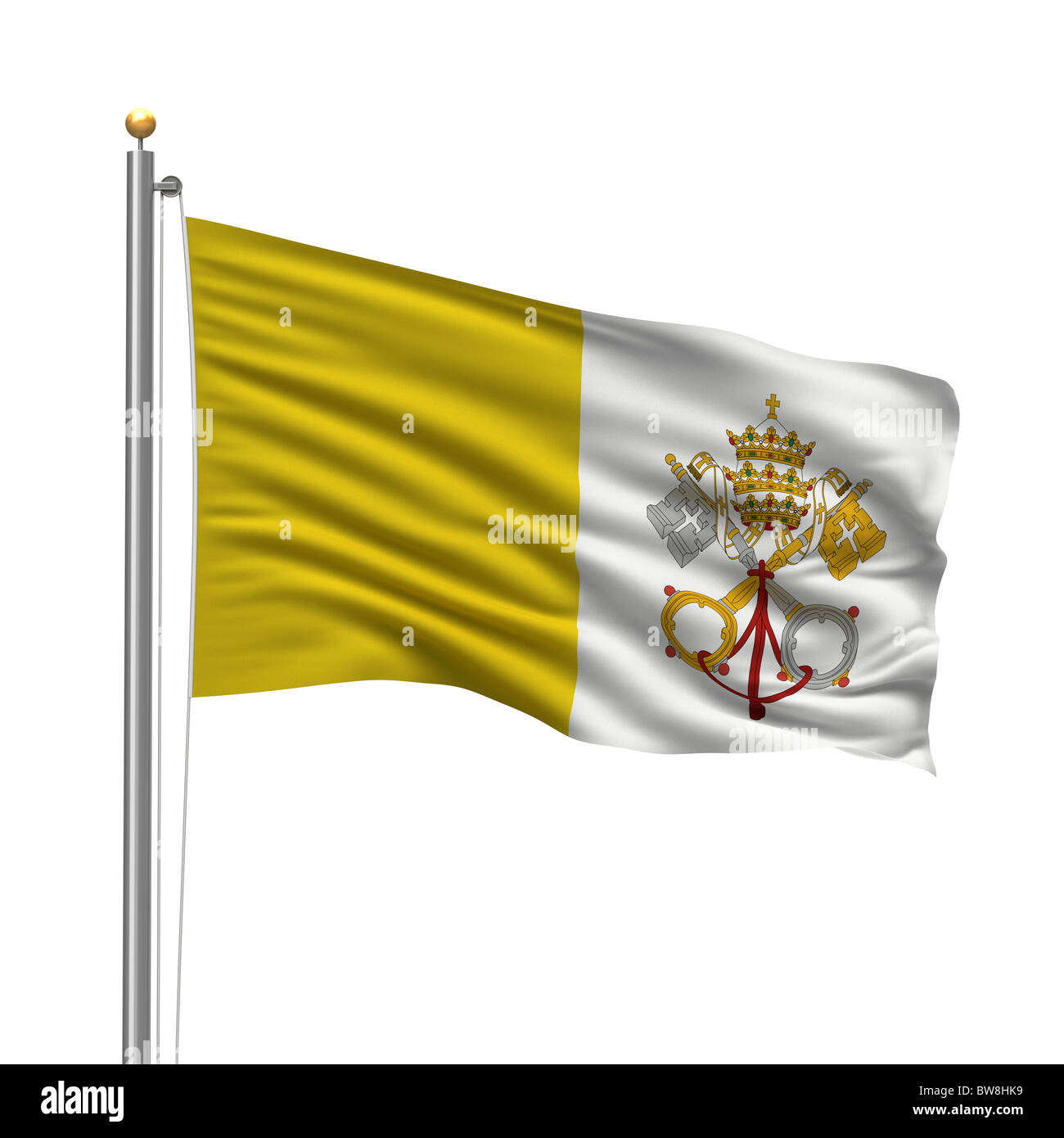 Flag of Vatican City Stock Photo Alamy