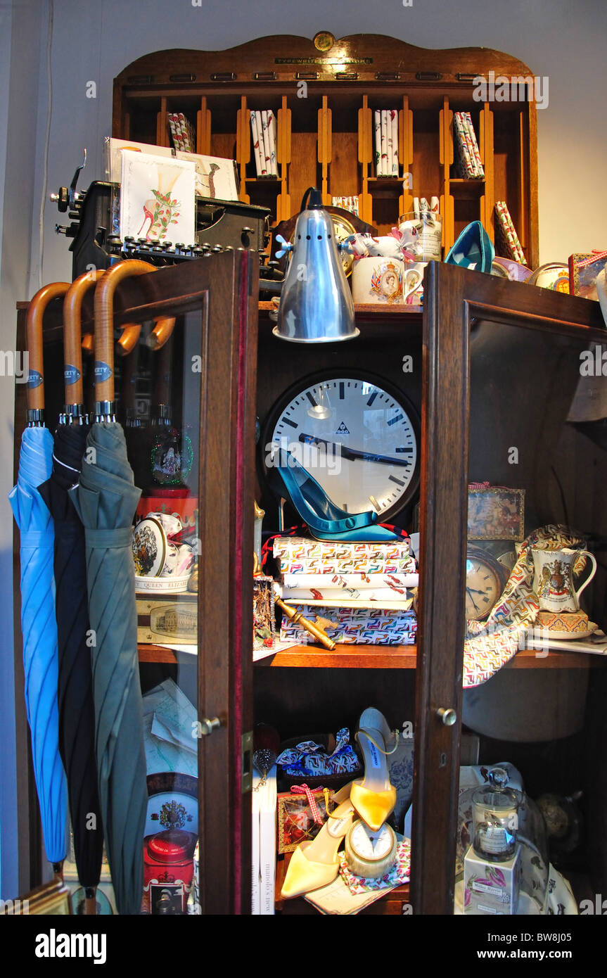 Shop window display, Liberty & Co department store, Regent Street, West End, Greater London, England, United Kingdom Stock Photo
