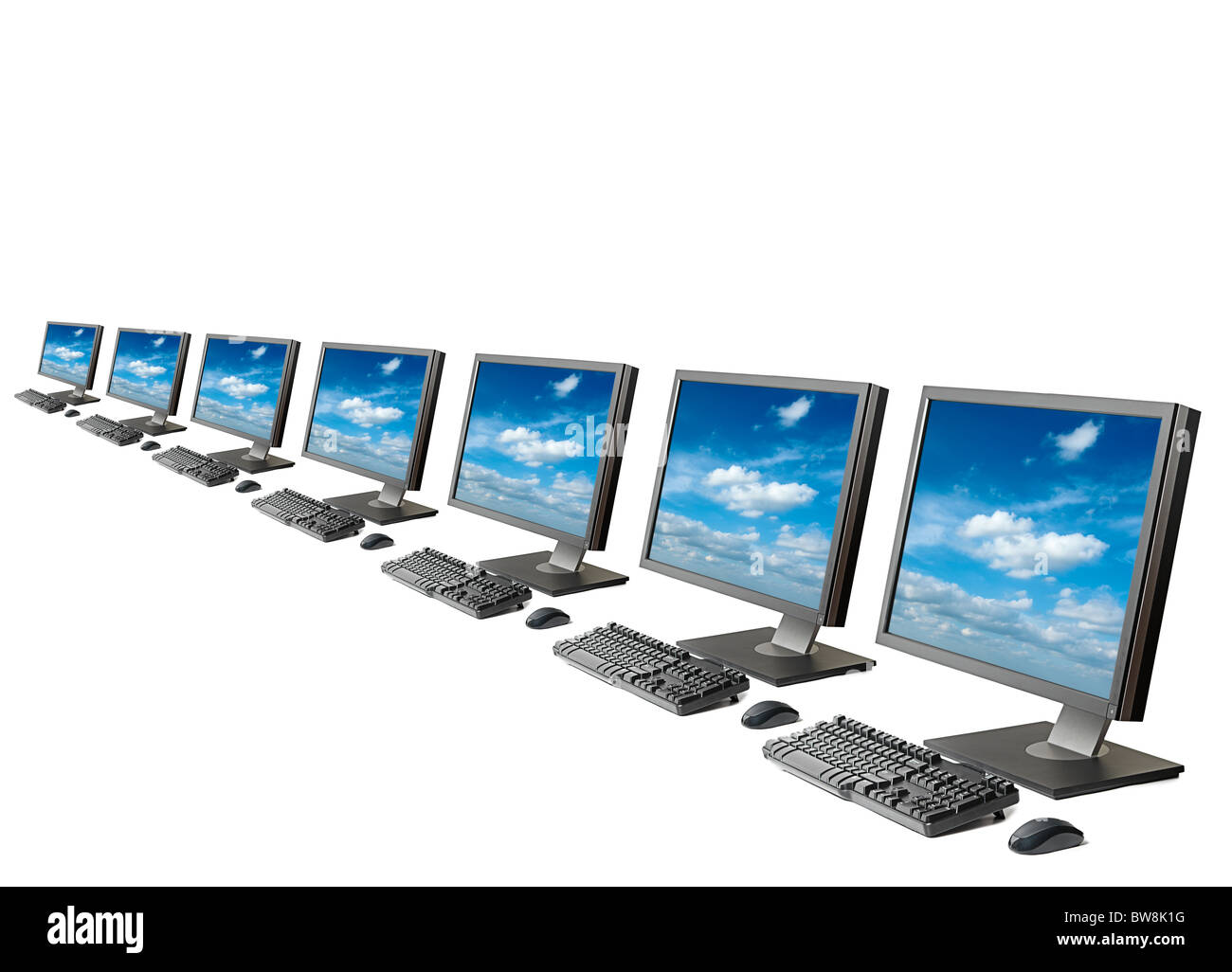 Computer workstations Cut Out Stock Images & Pictures Alamy