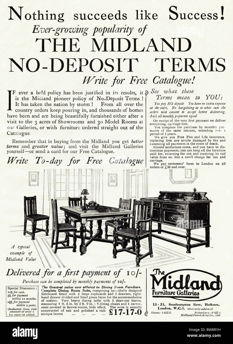 Furniture Advertisement Stock Photos & Furniture Advertisement Stock