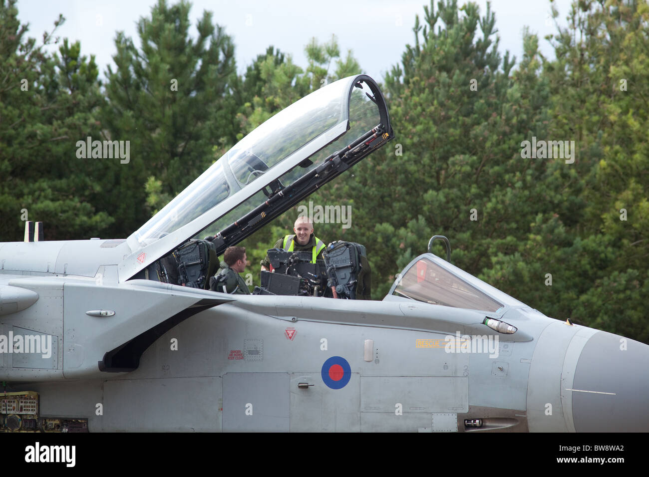 Tornado GR4 Military fighter jet aircraft ,RAF Marham ,Norfolk, England, United Kingdom. Stock Photo