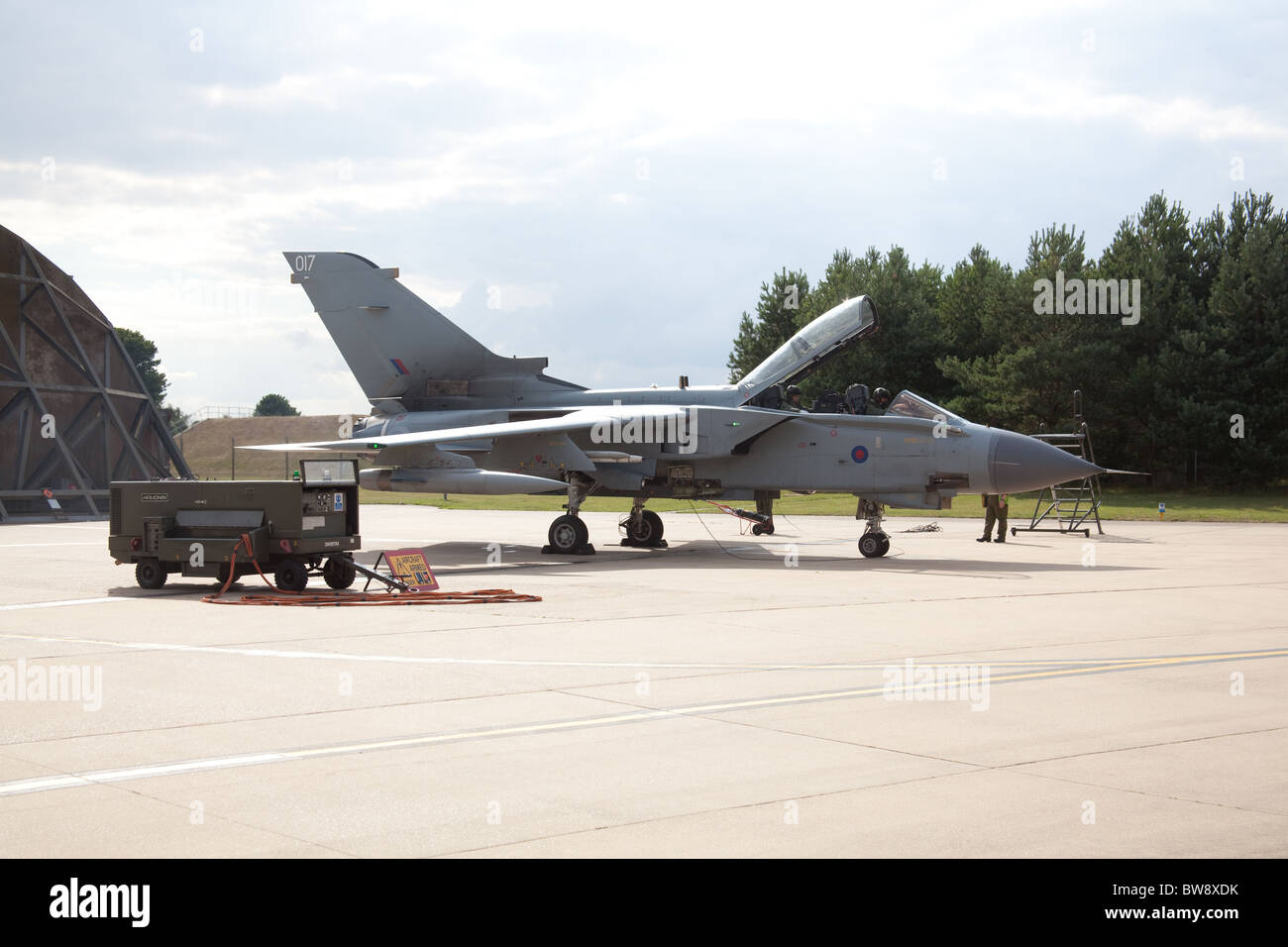 Tornado GR4 Military fighter jet aircraft ,RAF Marham ,Norfolk, England, United Kingdom. Stock Photo