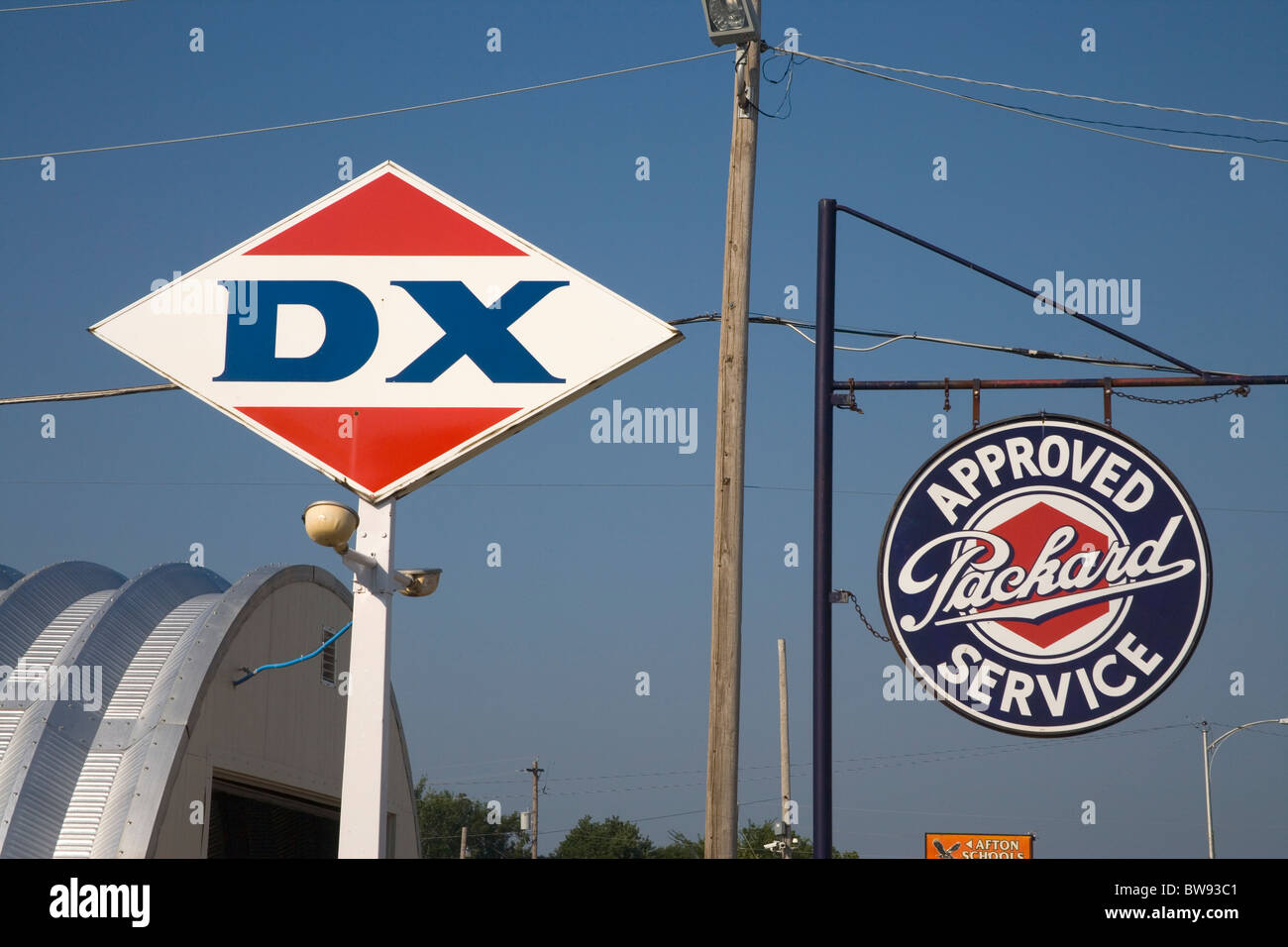 afton gas station on route 66 in Oklahoma Stock Photo Alamy
