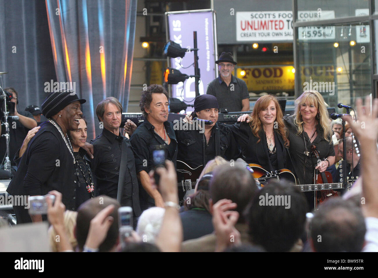 Bruce Springsteen and the E Street Band on the NBC Today Show Concert Stock Photo