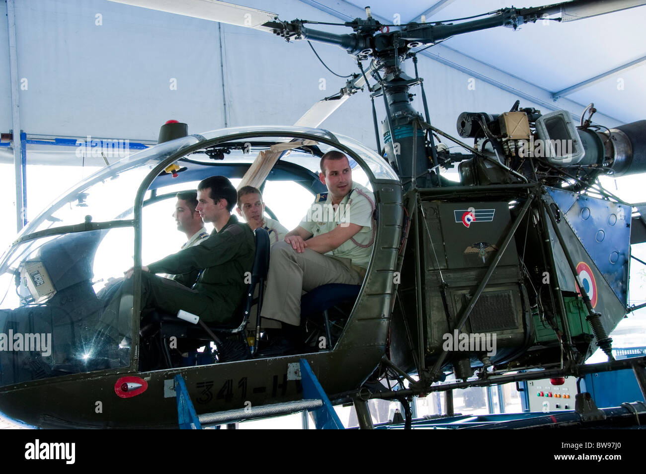 Paris, France, Trade Show, French Soldiers at Paris Air Show, the