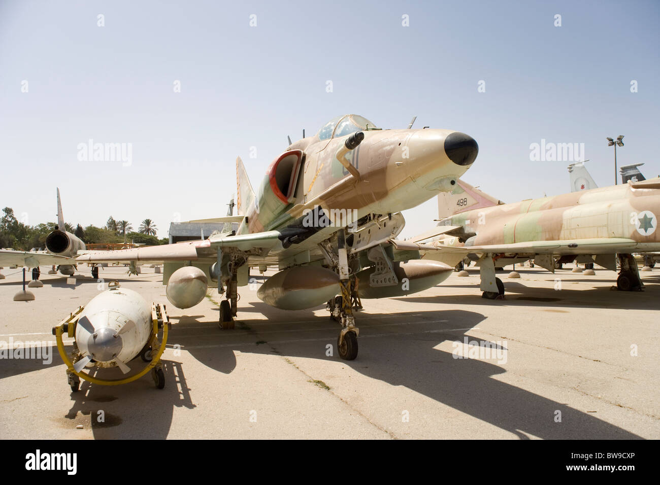 McDonnell Douglas Skyhawk A-4H jet fighter at the Israeli Air Force ...