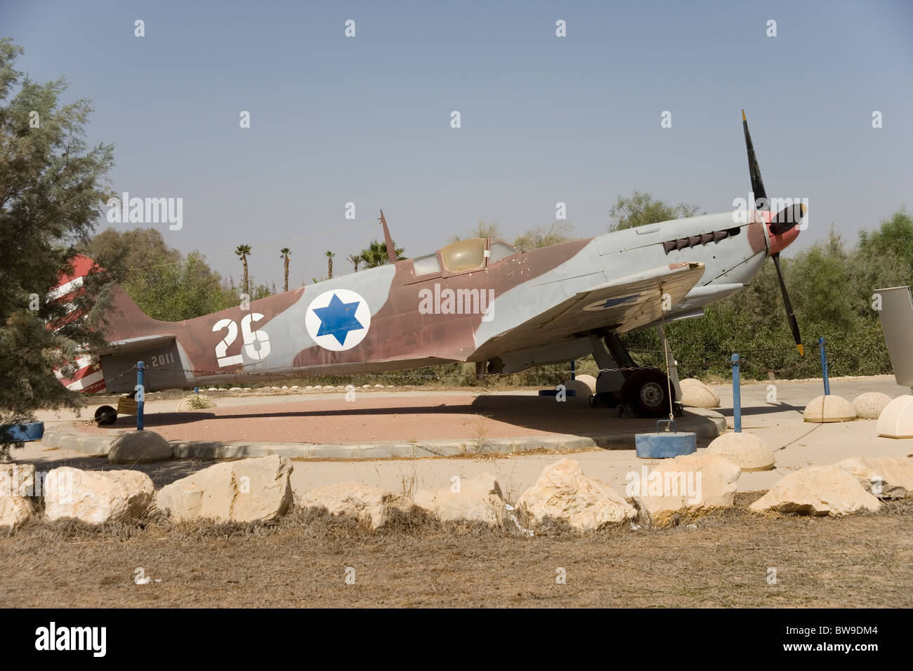 Spitfire at the Israeli Air Force Museum at Hazerim on the outskirts of ...