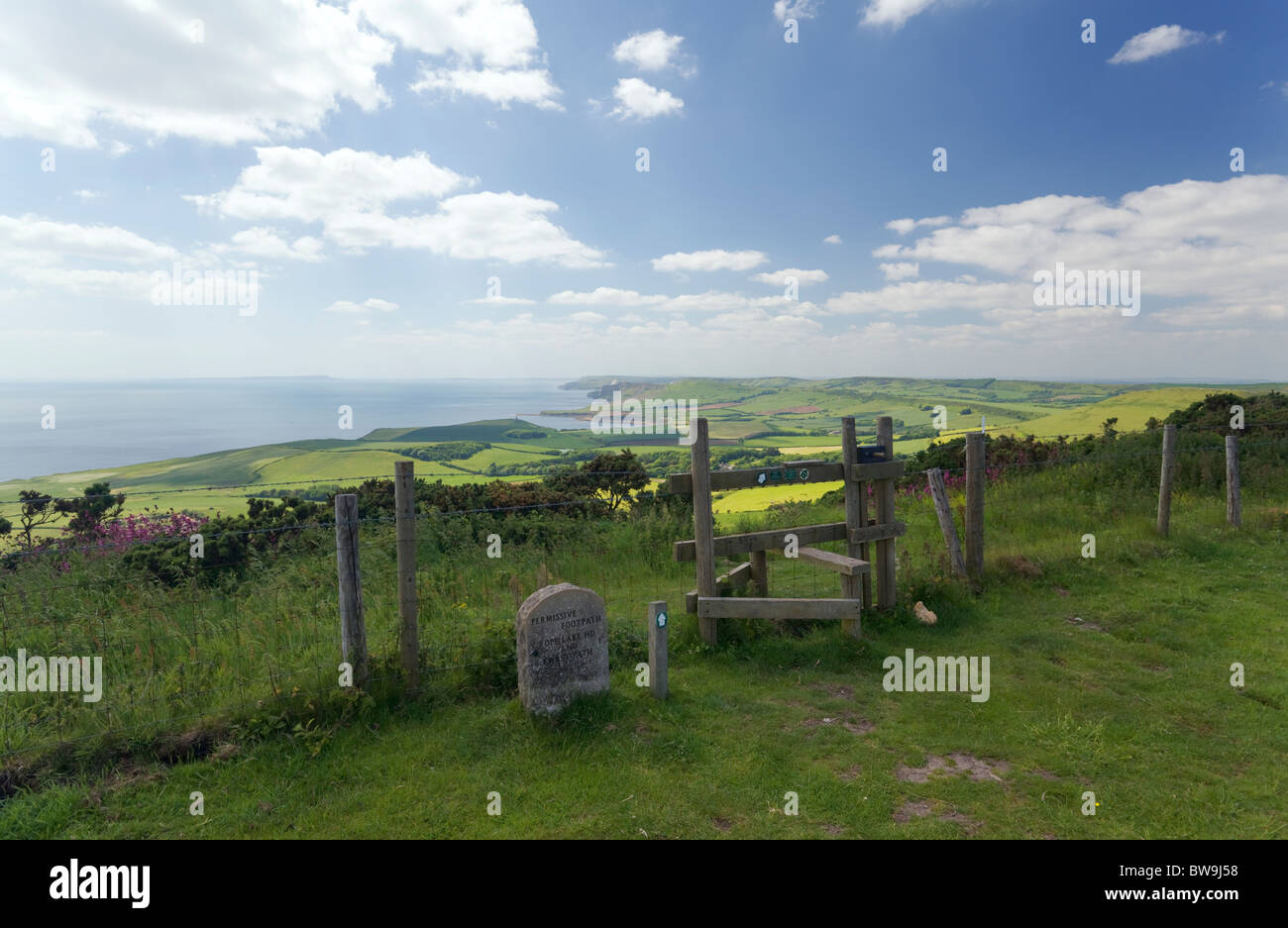 Swyre Head Dorset landscape Stock Photo