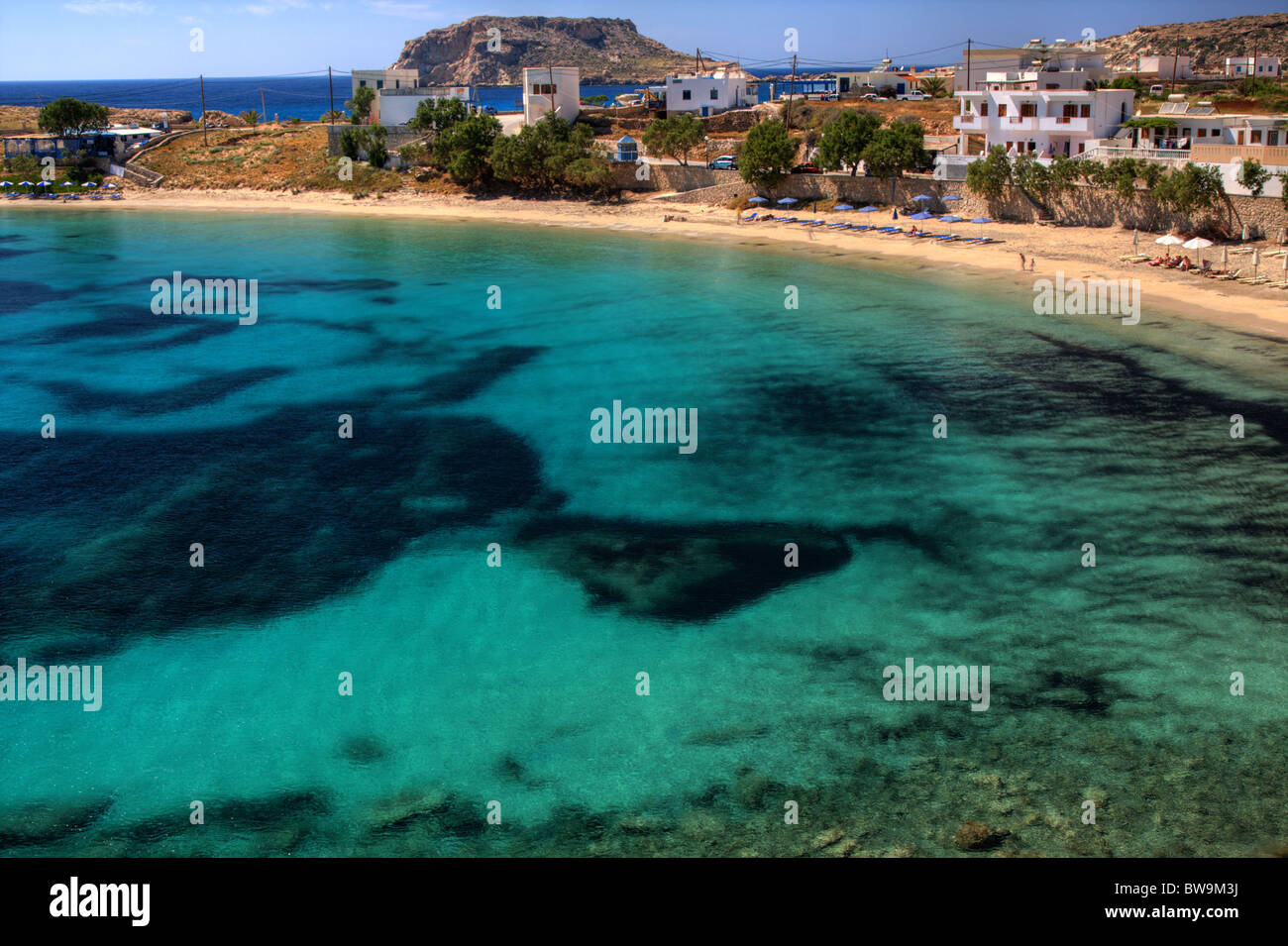 Lefkos beach in Karpathos Stock Photo - Alamy