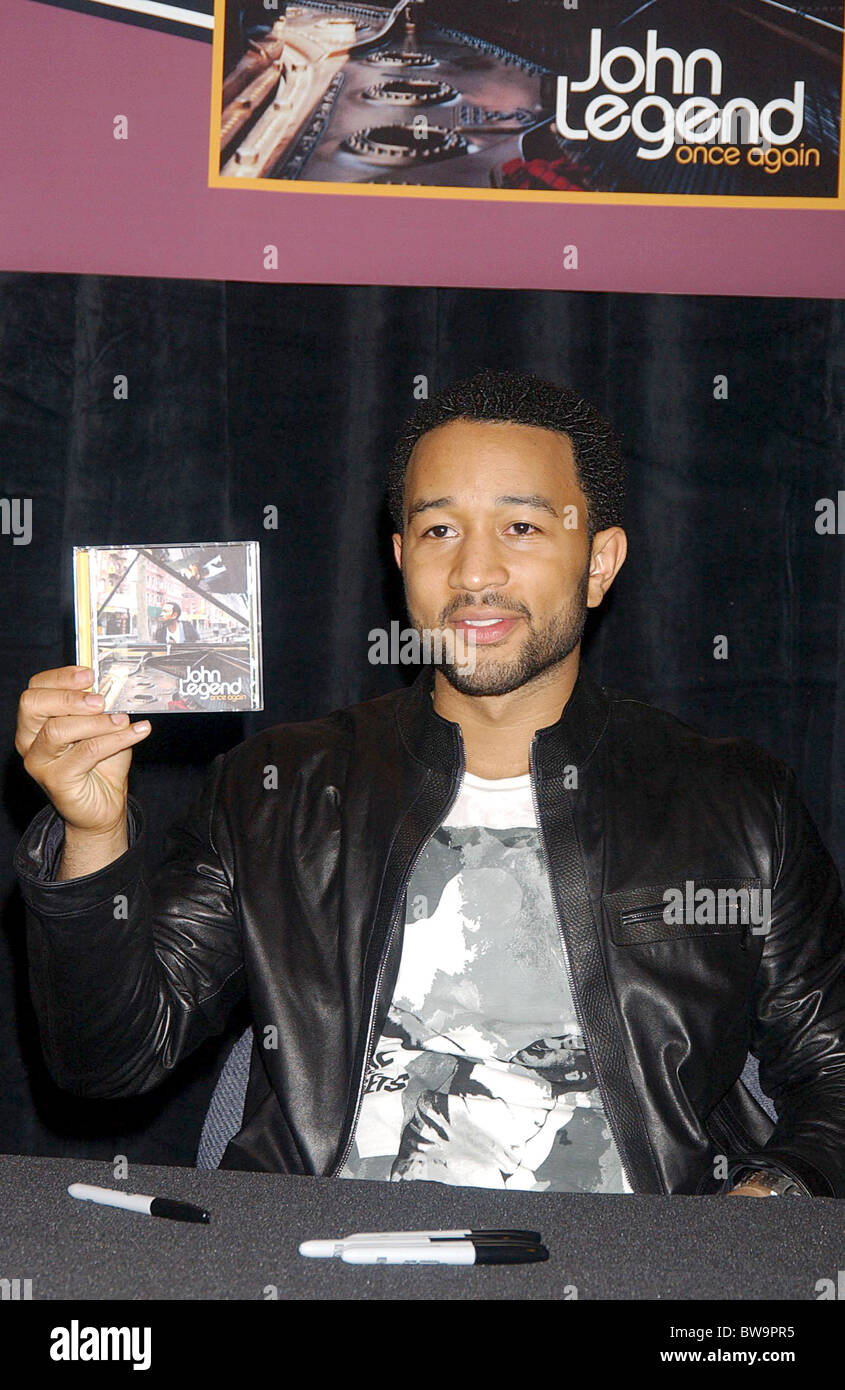 ONCE AGAIN John Legend CD Signing and Concert Stock Photo - Alamy