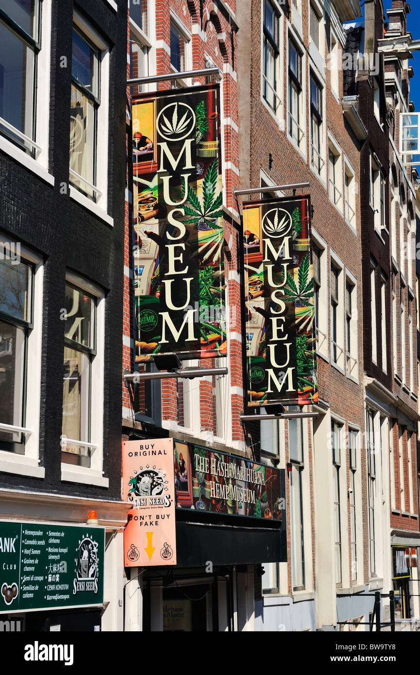 Hash Marihuana Hemp museum in Amsterdam the Netherlands Stock Photo