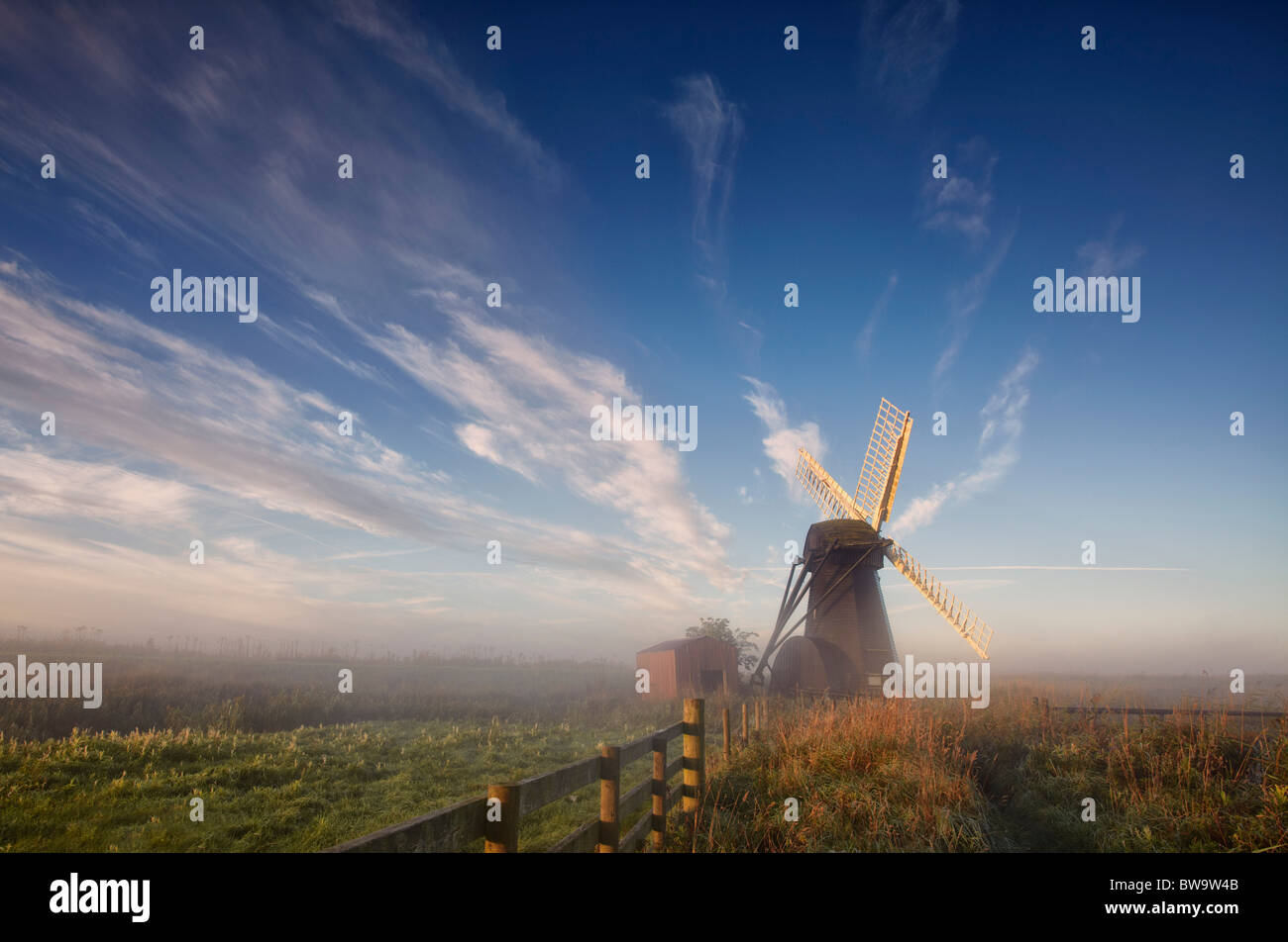 Herringfleet Smock Mill, Suffolk, UK Stock Photo - Alamy