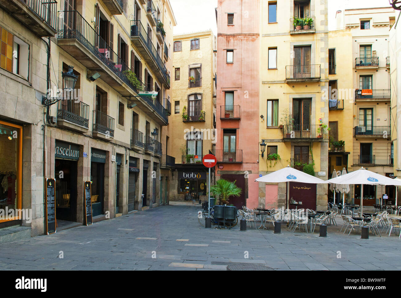 Plaza de Santa Maria Del Mar in Barcelona, Spain Stock Photo Alamy
