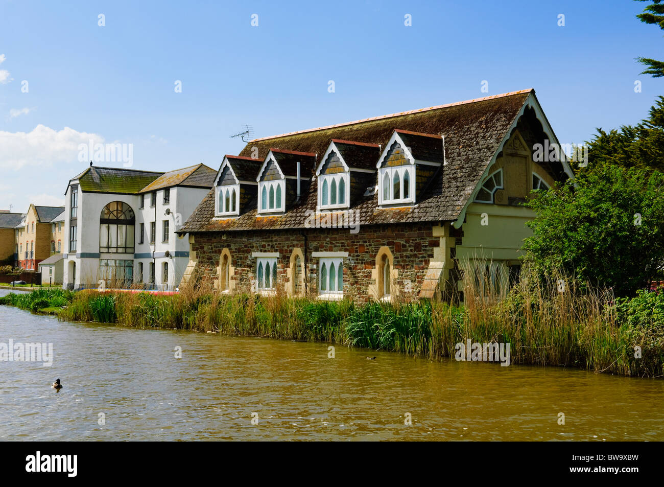 Bude Canal at Bude in North Cornwall, England. Stock Photo