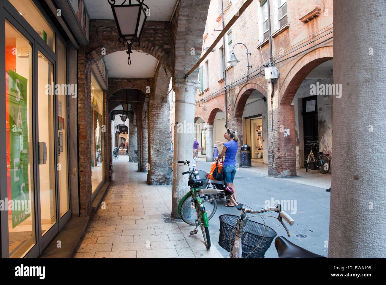 Via San Romano, Ferrara, Emilia Romagna, Italy Stock Photo Alamy