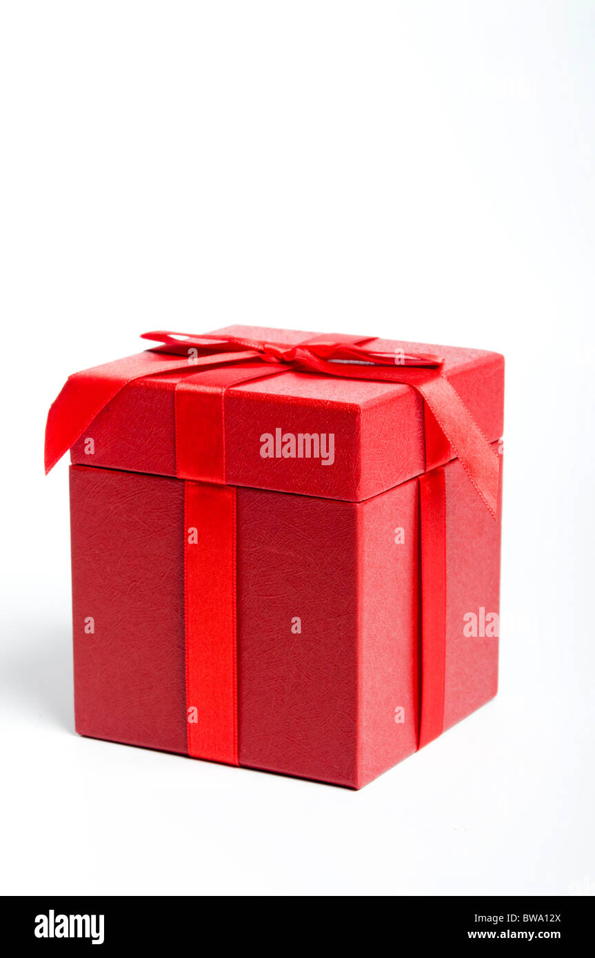 red gift box Stock Photo Alamy