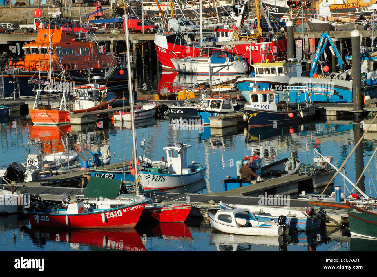 Colourful fishing boats hi-res stock photography and images - Alamy