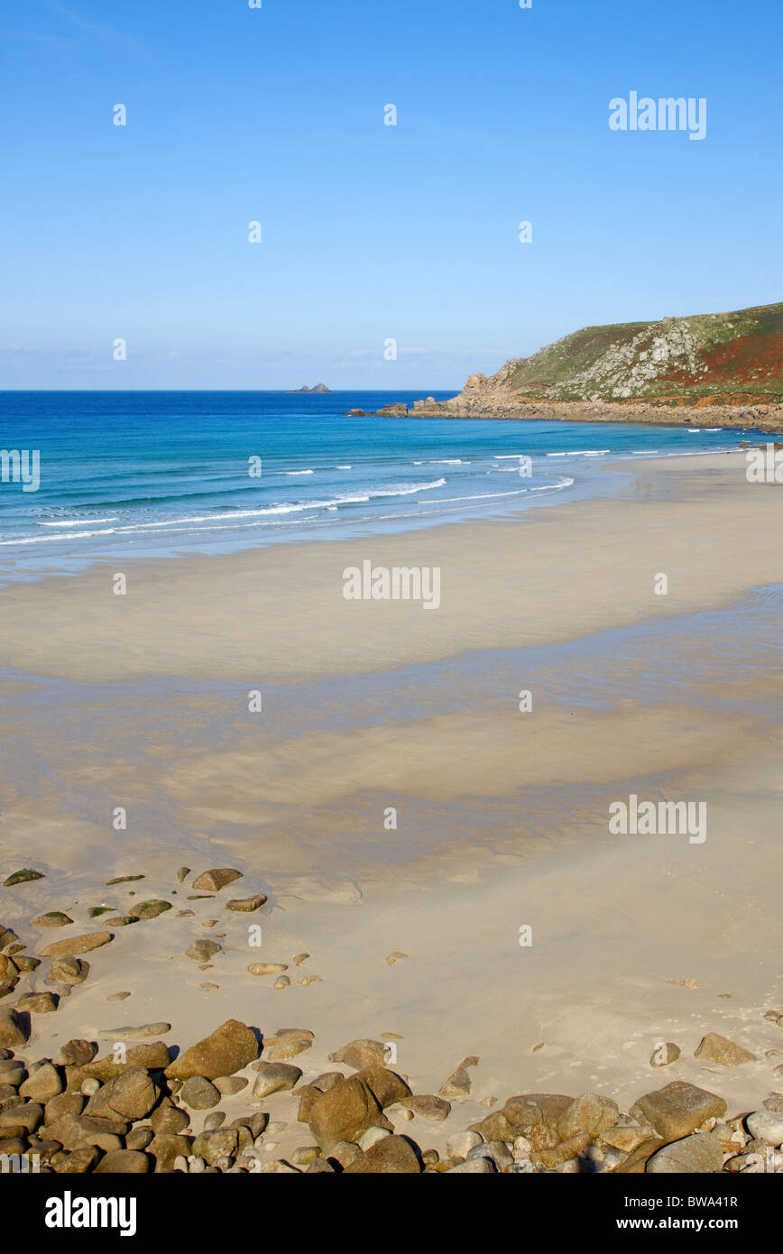 Gwynver beach in Cornwall England UK. Stock Photo